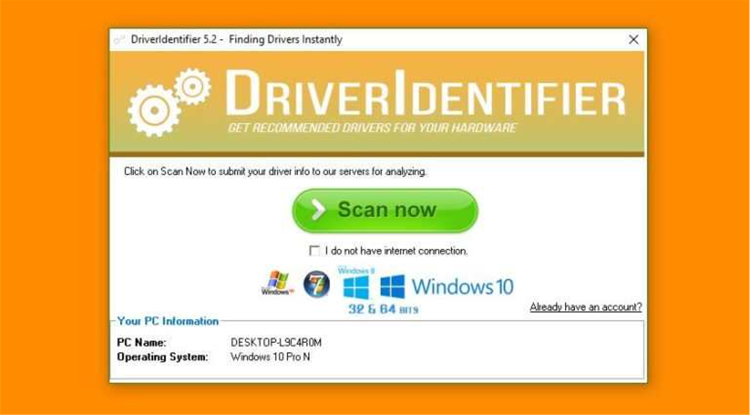 Phương pháp download Driver Idientifier