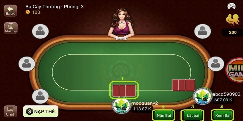 Giải thích các thuật ngữ trong cách chơi bài 3 cây